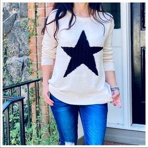 STAR COTTON BLEND SWEATER